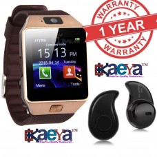 OkaeYa-Bluetooth Smart Watch DZ09 + S530 Bluetooth Headset (Random Colour)